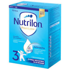 НУТРІЛОН Суміш суха молочна Nutrilon Premium+ 3 для дітей з 12 місяців, 600 г