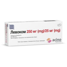 ЛЕВОКОМ табл. 250 мг/25 мг №30 бліст. ** <<>>