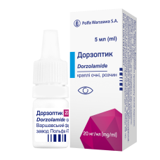 ДОРЗОПТИК кр. очні 20 мг/мл №1 фл.5 мл