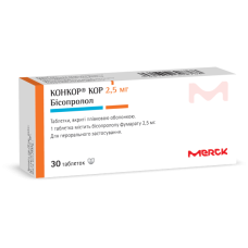 КОНКОР КОР табл. 2,5 мг №30 бліст.<РЦ>