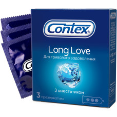 ПРЕЗЕРВАТИВИ КОНТЕКС LONG LOVE анест. №3