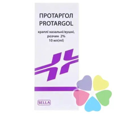 ПРОТАРГОЛ каплі наз. 2% №1 фл.10 мл СЕЛЛА Хімічно-фармацевтична лабораторія 