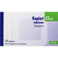 КОРІОЛ табл. 25 мг №28 <РЦ>