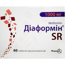 ДІАФОРМІН SR табл. 1000 мг №60 бліст.<РЦ> <<>>
