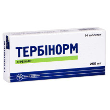 ТЕРБІНОРМ табл. 250 мг №14 СЛАВІЯ ФАРМ