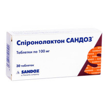 СПІРОНОЛАКТОН САНДОЗ табл. 100 мг №30 бліст.<РЦП> САНДОЗ ГМБХ / ЛЕК / САЛЮТАС