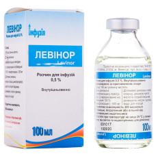 ЛЕВІНОР р-н д/інф. 0,5% №1 пляшка 100 мл ** ІНФУЗІЯ