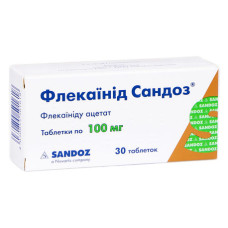 ФЛЕКАЇНІД табл. 100 мг №30 САНДОЗ ГМБХ / ЛЕК / САЛЮТАС