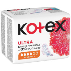 ПРОКЛАДКИ KOTEX Ultra Dry Normal №10