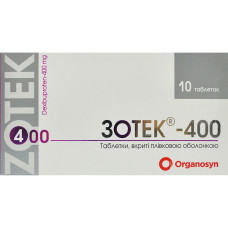 ЗОТЕК табл. в/о 400 мг №10 ЕВЕРТОДЖЕН ЛАЙФ САЕНСИЗ ЛИМИТЕД