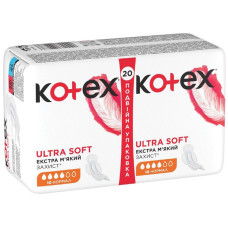 ПРОКЛАДКИ KOTEX Ultra Soft Normal №20