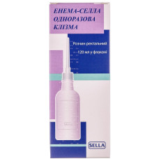 ЕНЕМА-СЕЛЛА р-н рект. 16г/6г №1 клізма 120 мл СЕЛЛА ХІМІЧНО-ФАРМАЦЕВТИЧНА ЛАБОРАТОРІЯ 
