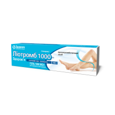 ЛІОТРОМБ 1000 гель туба 100 г