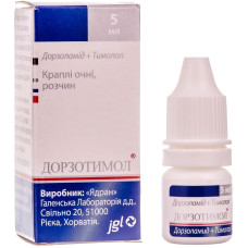 ДОРЗОТИМОЛ кр. очні №1 фл.5 мл ЯДРАН