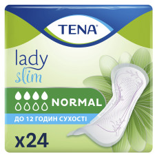 ПРОКЛАДКИ ТЕНА ЛЕДІ Slim Normal 24 прокладки урологічні жін.
