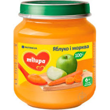 ПЮРЕ MILUPA Яблуко Морква 125г