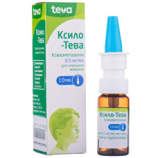 КСИЛО-ТЕВА спрей назал. 1 мг/мл №1 фл.10 мл ** МЕРКЛЕ