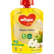ПЮРЕ MILUPA Яблуко Банан 80г
