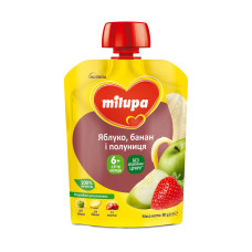 ПЮРЕ MILUPA Яблуко Банан 80г