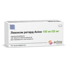 ЛЕВОКОМ РЕТАРД АСІНО табл. пролонг. дії 100 мг/25 мг №100 бліст. ** <<>>