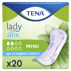 ПРОКЛАДКИ ТЕНА ЛЕДІ Slim Mini 20 прокладки урологічні жін.760256