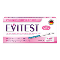 ТЕСТ -смужка для визн вагітності EVITEST #1