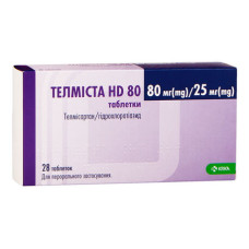 ТЕЛМІСТА НD табл. 80 мг/25 мг №28 КРКА