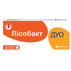 ЛІСОБАКТ ДУО льод. пресовані №20 бліст.