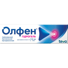 ОЛФЕН ГІДРОГЕЛЬ гель 1 % по 50 г у тубах