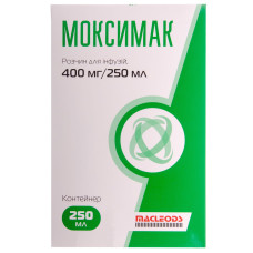 МОКСИМАК р-н д/інф. 400 мг/250 мл №1 конт. 250 мл. ФАРМАТРЕЙД