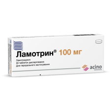 ЛАМОТРИН табл. дисп. 100 мг №30 бліст.в пачці <<>>