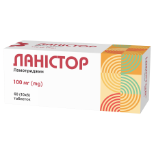 ЛАНІСТОР табл. 100 мг №60 <PSY> бліст.
