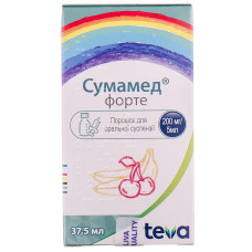 СУМАМЕД ФОРТЕ пор. д/п сусп. 200 мг/5 мл №1 фл.37,5 мл