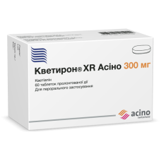 КВЕТИРОН XR АСІНО табл. 300 мг №60 ФАРМАТЕН ІНТЕРНЕШНЛ