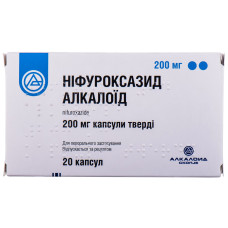 НІФУРОКСАЗИД АЛКАЛОІД капс. тв. 200 мг №20 бліст. АЛКАЛОЇД АД СКОПЬЄ, МАКЕДОНІЯ