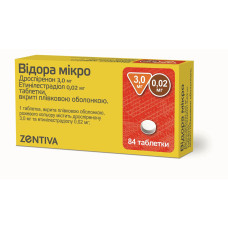 ВІДОРА МІКРО табл. 3 мг/0,02 мг №84