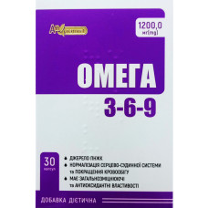 ОМЕГА-3-6-9 AN NATUREL капс. 1200 мг №30 КРАСА ТА ЗДОРОВЯ