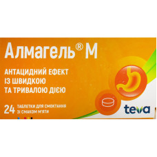 АЛМАГЕЛЬ М табл. д/розсм. №24 зі смак.мяти