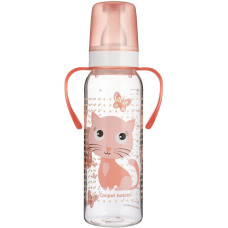 CANPOL (11/845)  Пляшка 250 мл з малюнком і ручкою (BPA FREE), колекція 