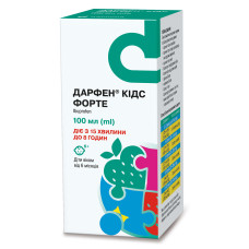 ДАРФЕН КІДС ФОРТЕ сусп. орал. 200 мг/5 мл №1 фл.100 мл зі шприцом-дозатор.