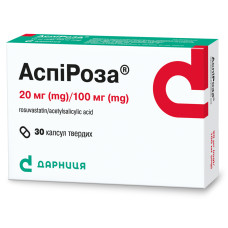 АСПІРОЗА капс. тв. 20 мг/100 мг №30 бліст. АДАМЕД ФАРМА АТ