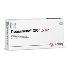 ПРАМІПЕКС XR табл. пролонг. дії 1,5 мг №30