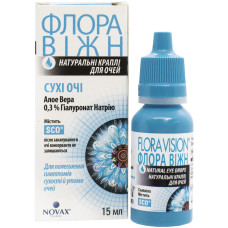 ФЛОРА ВІЖН СУХІ ОЧІ кр. очні №1 фл.15 мл