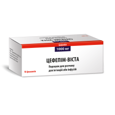 ЦЕФЕПІМ-ВІСТА пор. д/п р-ну д/ін. або інф. 1000 мг №10 фл.