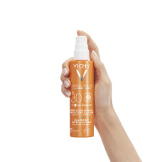 VICHY Капіталь Солей Сонцезах. Водост. спрей-флюїд для тіла, SPF50+, 200мл / 0869