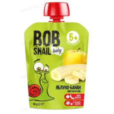 Равлик Боб Bob Snail пюре дит. яблучно-бананові 90г