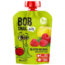 Равлик Боб Bob Snail пюре дит. яблучно-малинові 90г