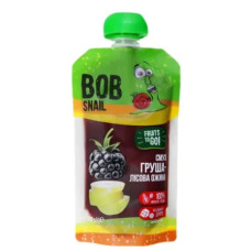 ПЮРЕ BOB SNAIL смузі груша-лісова ожина 120г