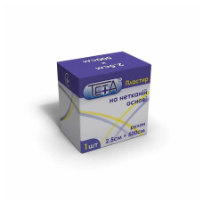 ПЛАСТИР Teta, у рулонах, неткана основа, 2,5 см х 500 см