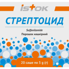 СТРЕПТОЦИД пор. нашкірний 5 г №20 саше